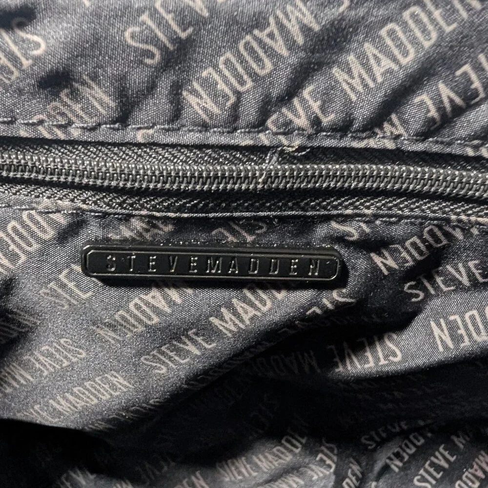 Steve Madden - leather black small purse with removable strap - New - Picture 7 of 12